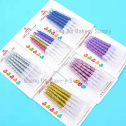 Short Candle Pearl Coating 10pcs