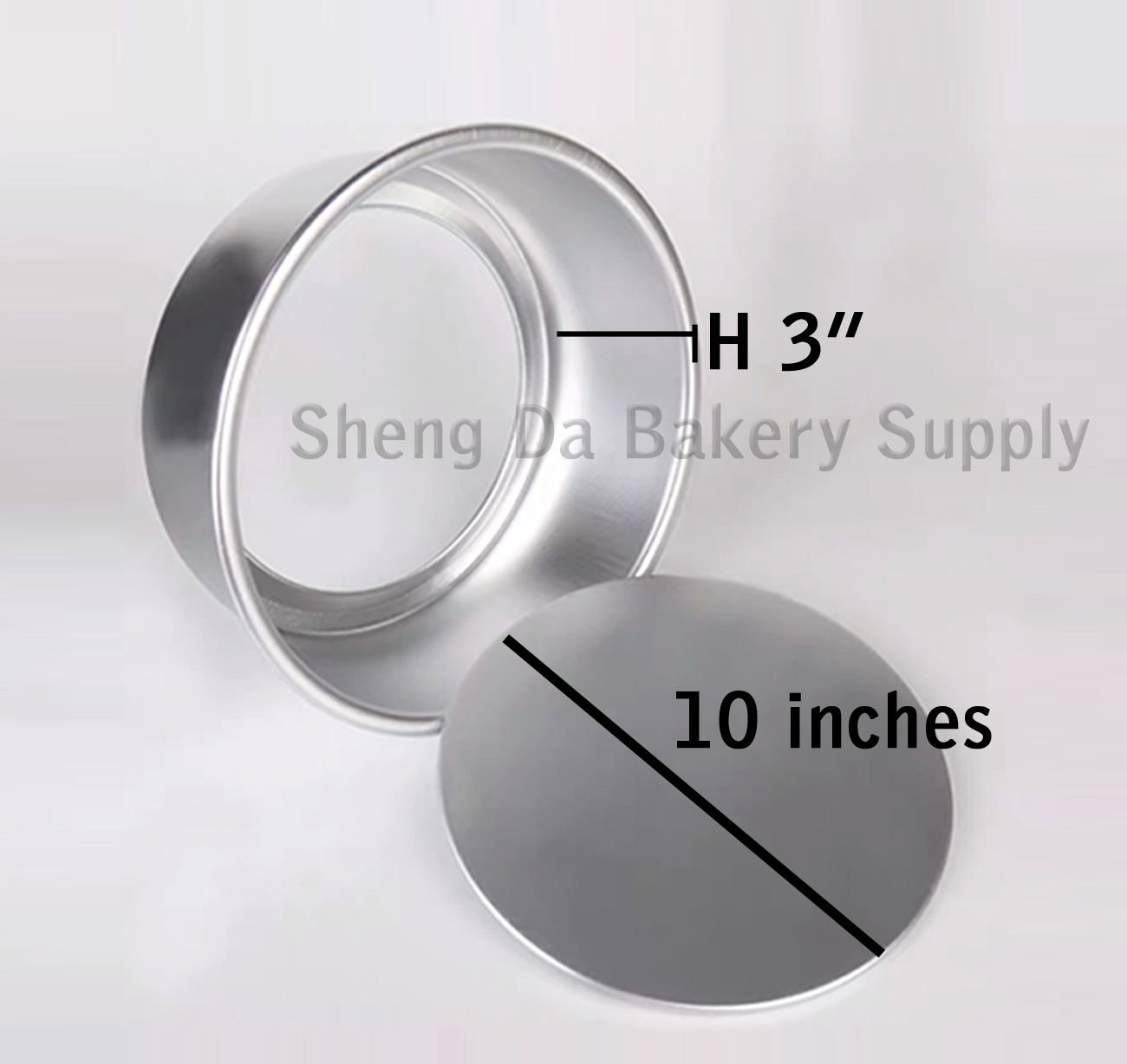 10" Moveable Circle Cake Pan Sheng Da Food Service