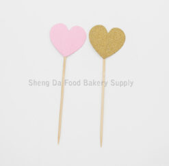 Star & Heart Wood Stick Long
