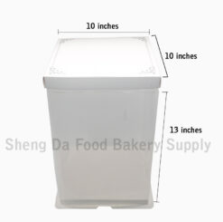 10" Extra High Transparent Cake Box