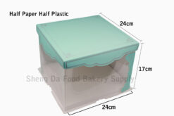 Half Paper Trans Box 6in x H17cm