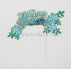 HBD Flower Pop Stick Topper