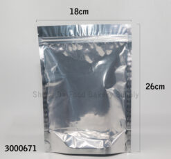 18x26cm Front Clear Aluminum Zip