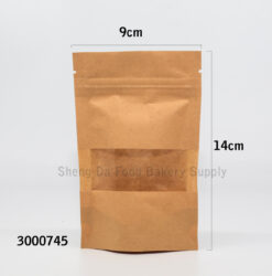 Brown Paper Zip ( 9x14 cm )