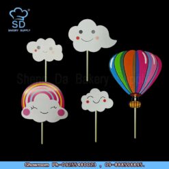Hot Air Balloon Paper Cake Topper
