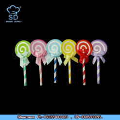 Lolipop Paper Straw 6pcs