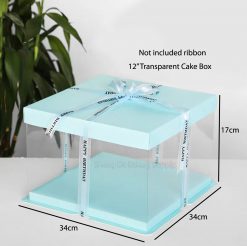12" Transparent Cake Box