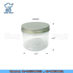 Plastic Cookies Cup With Silver Lit (8.5cmx 6.5cm)