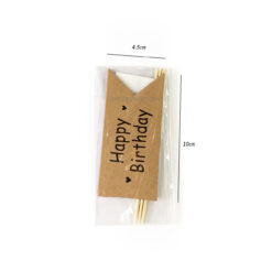Brown HBD 3pcs Flag