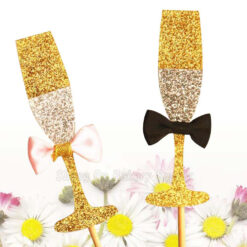 Ben Champagne Glass Design Topper