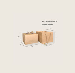 Khaki Color 6" Handle Box with Bag
