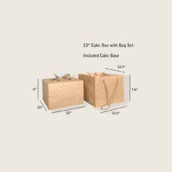 Khaki Color 8" Handle Box with Bag