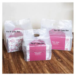 6" Square Frost Plastic Bag