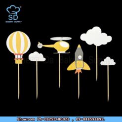Ben Yellow HotAir Balloon & Rocket Paper