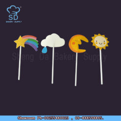Sun Cloud Star Moon Pop Stick Topper