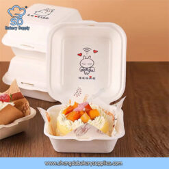 Mini Cake Bento Box With Paper 10pcs