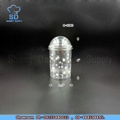 MJ-S6080 Circle Mousse Cup With Lit (10pcs)
